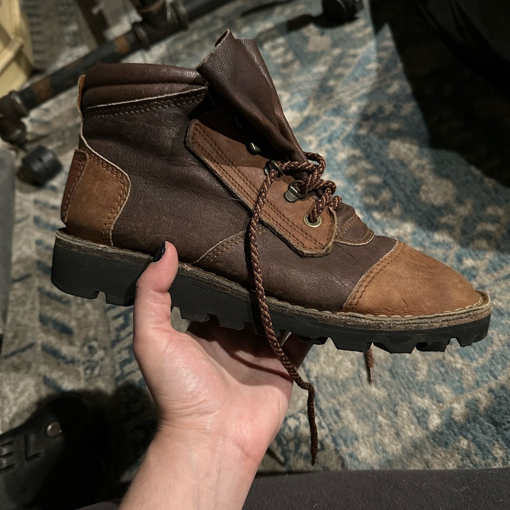 Women's Brown Lace-Up Boots